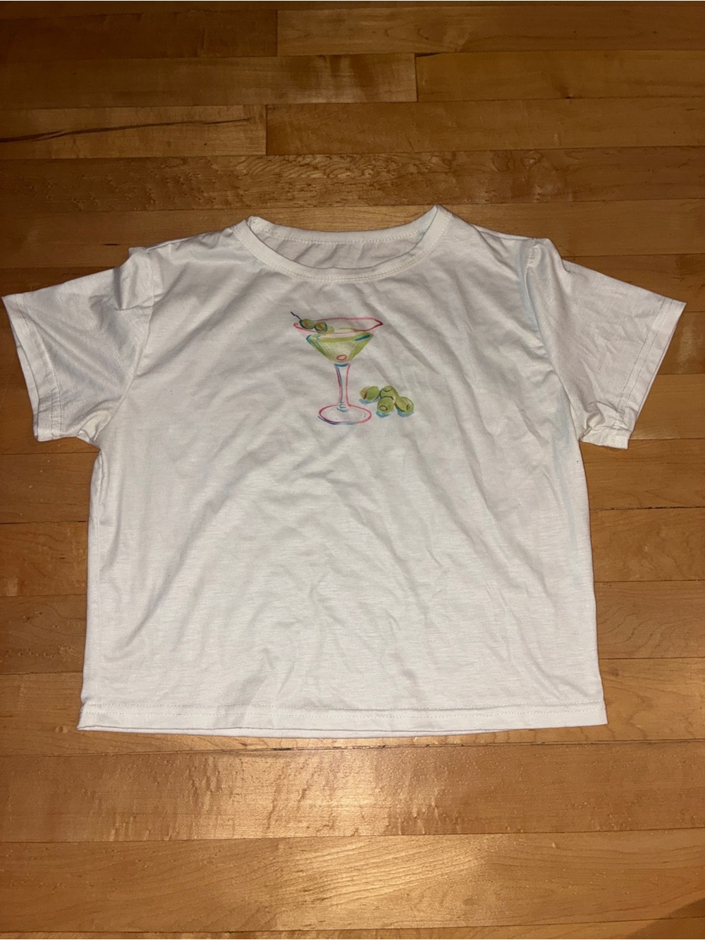 Martini Baby T Cropped Top